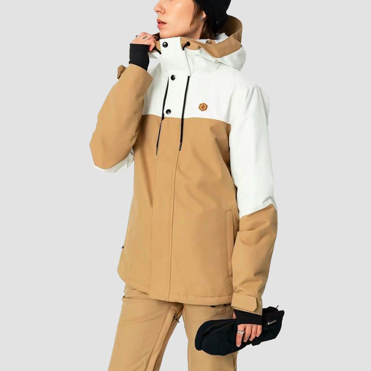 Volcom Bolt Ins Snow Jacket Dark Khaki Womens