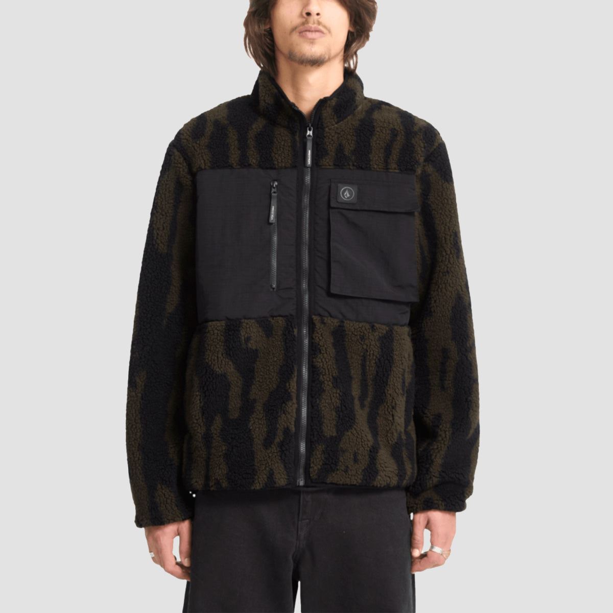 Volcom Storm Stone Zip Fleece Sage Leaf