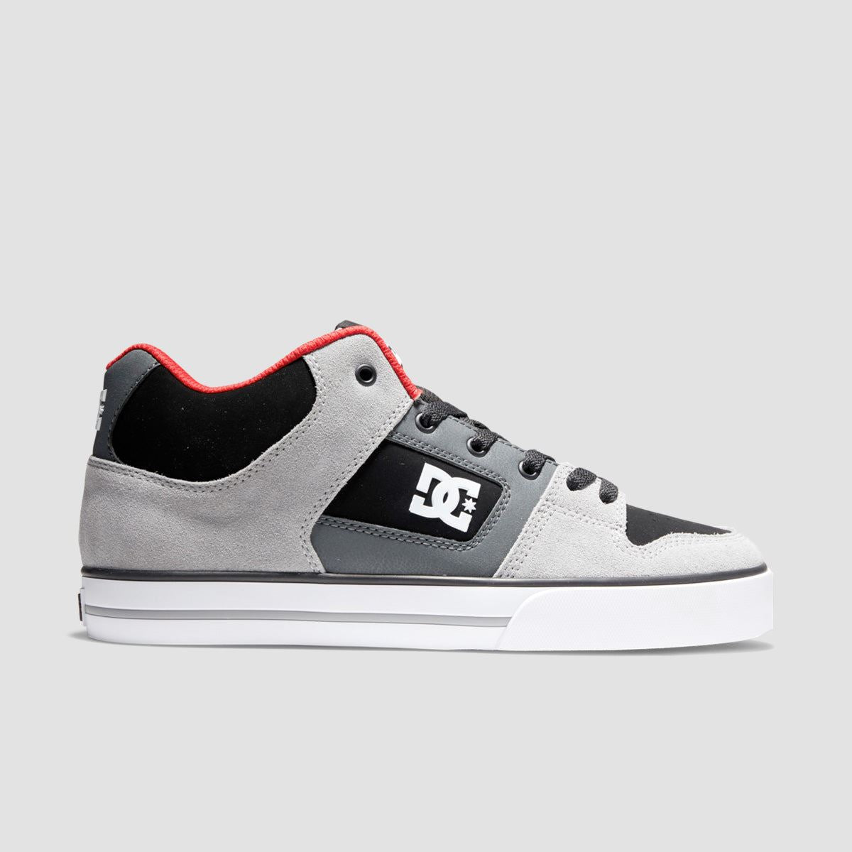 DC Pure Mid Shoes - Black/Grey/Red