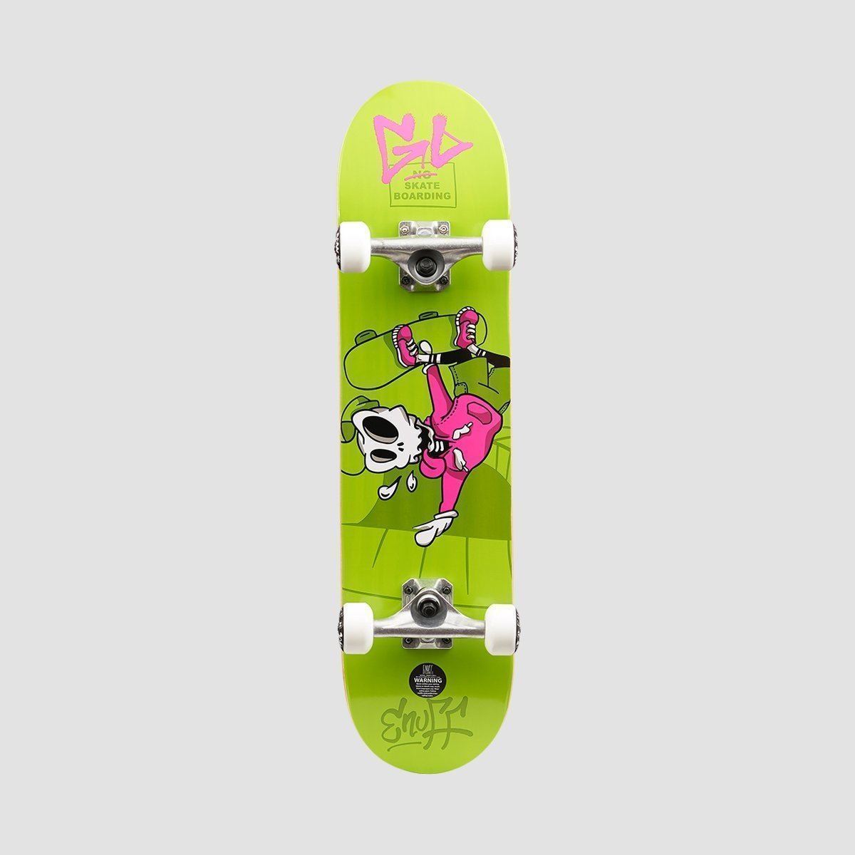 Enuff Skully Mini Skateboard Green - 7.25"