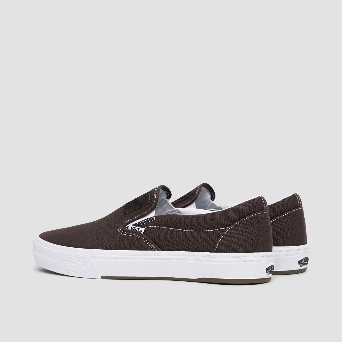 Vans BMX Slip-On Shoes - Dakota Roche Brown/White