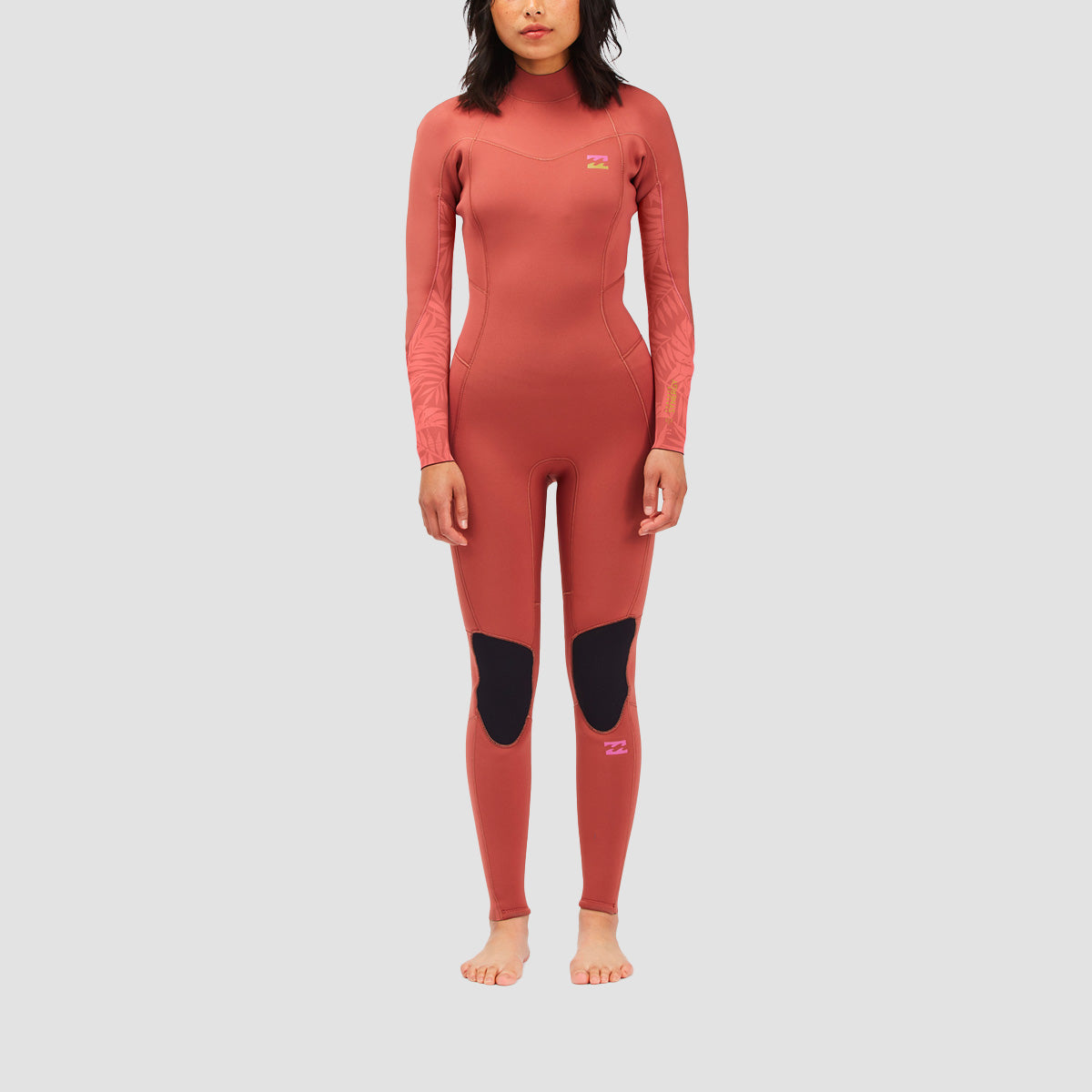 Billabong 5/4mm Synergy Back Zip Wetsuit Red Clay - Womens