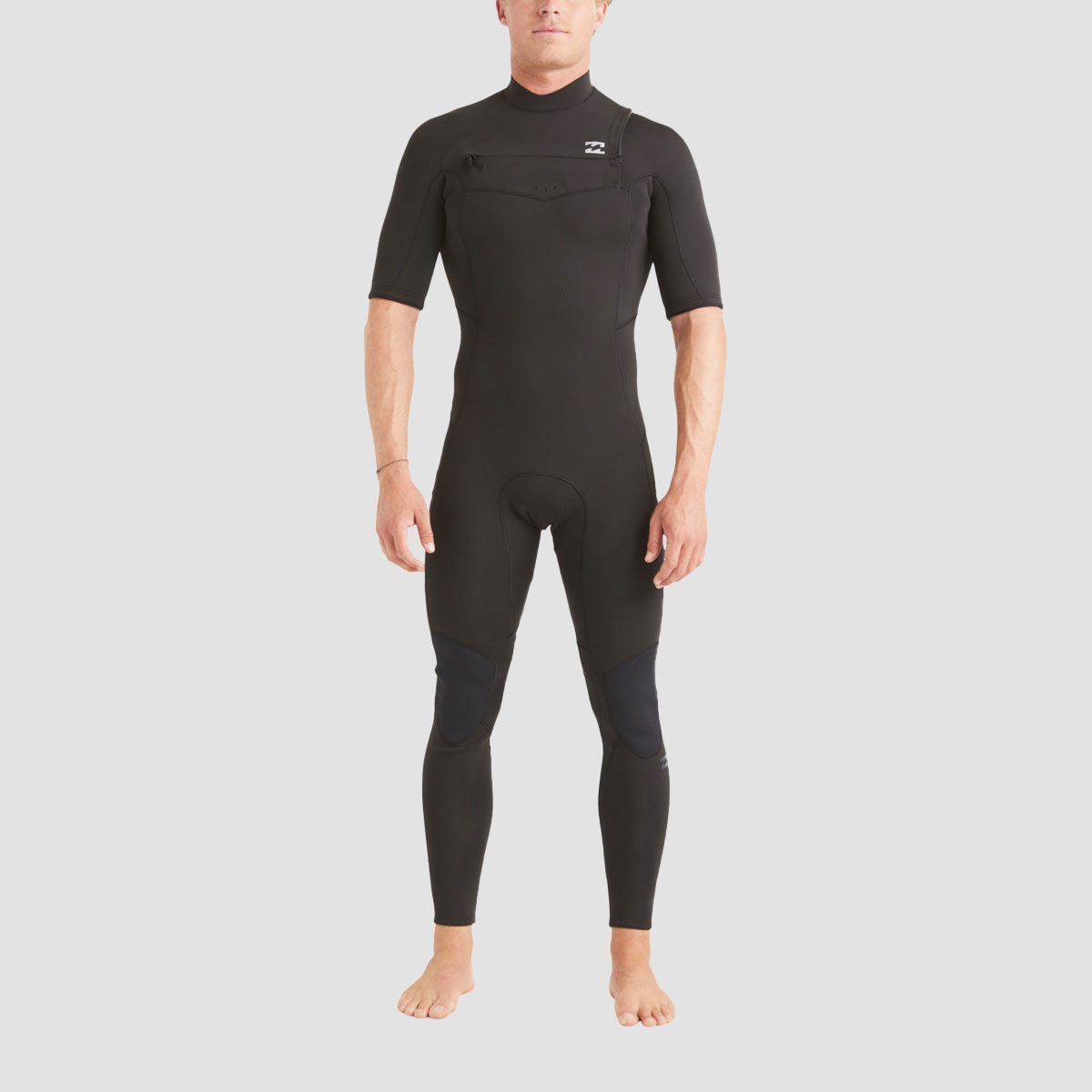 Billabong Absolute 2/2mm Chest Zip Short Sleeve Wetsuit Black