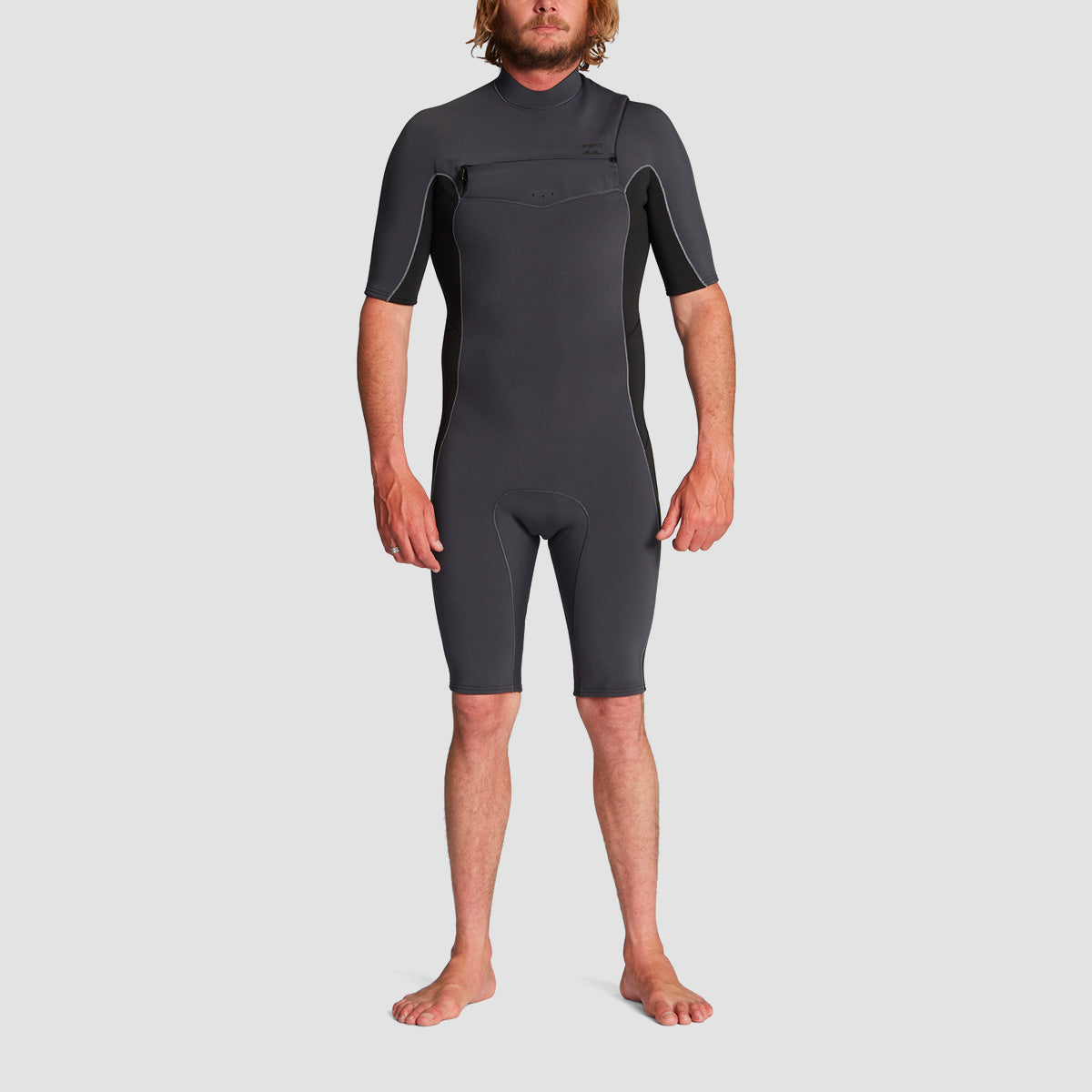 Billabong Absolute 2/2mm Chest Zip Shorty Wetsuit Black