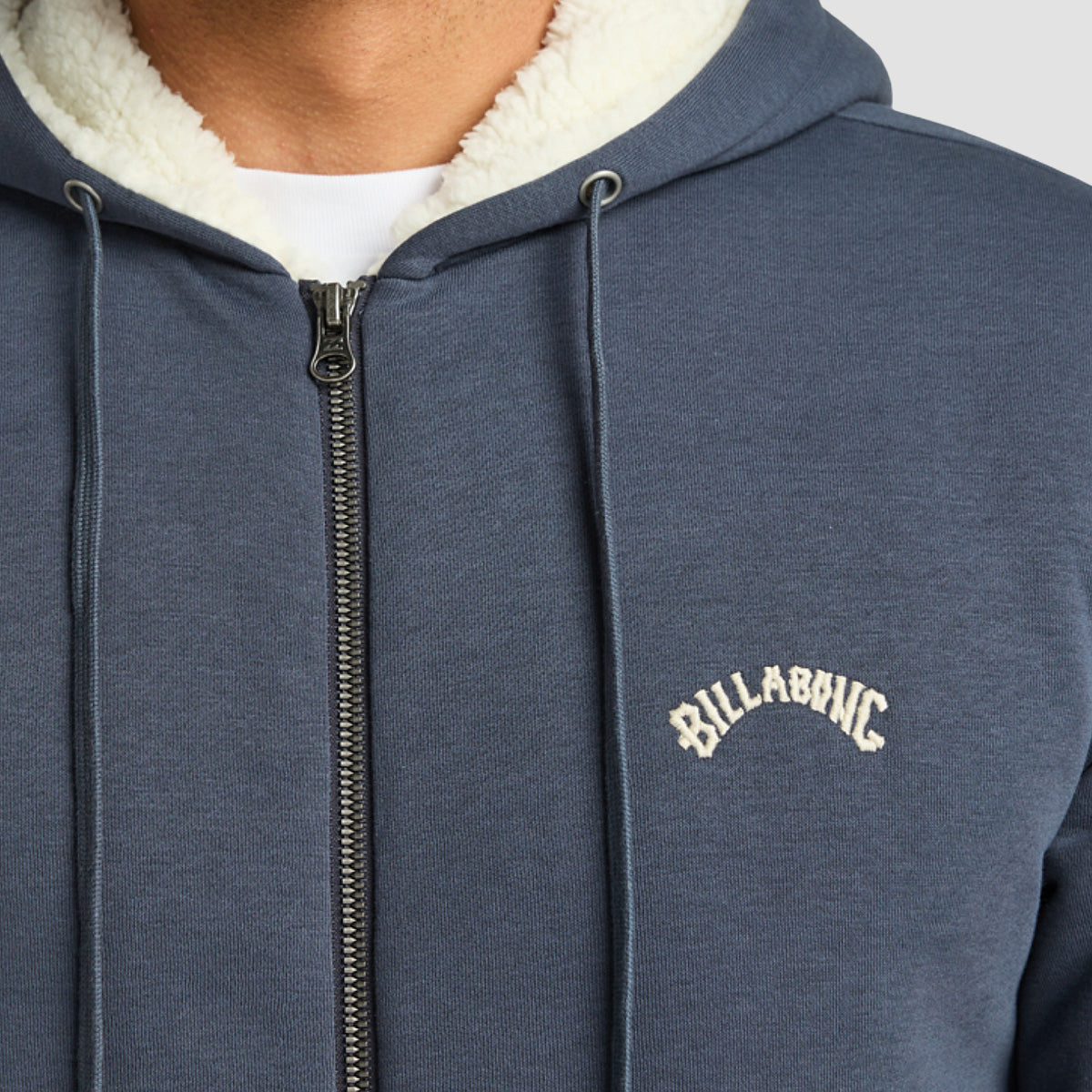 Billabong Arch Sherpa Zip Hoodie Ombre Blue