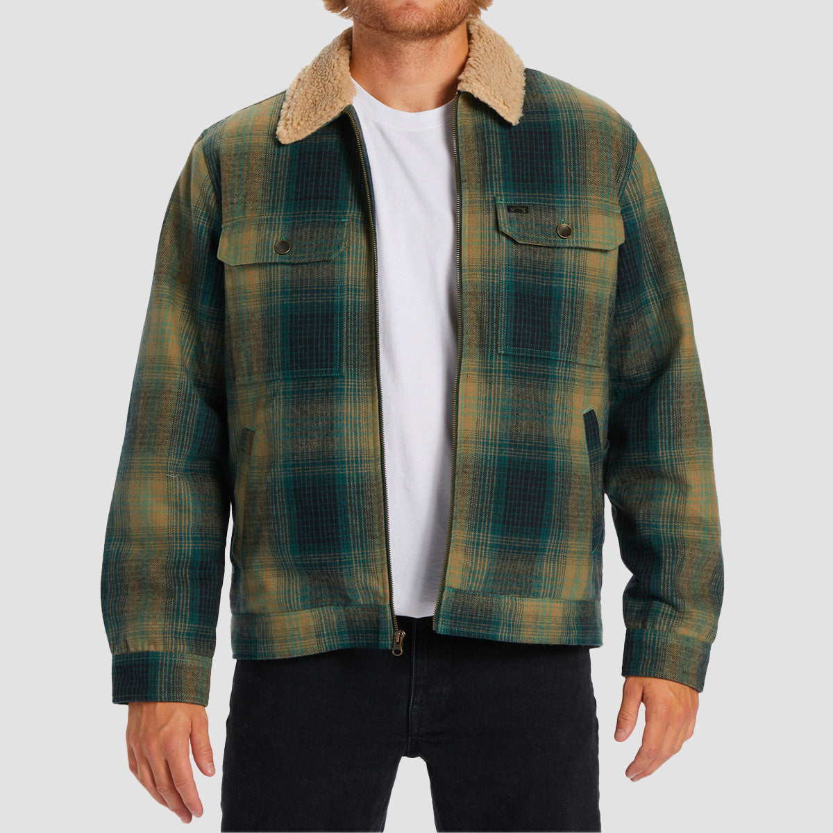 Lined Jacket Billabong Checkered Jacket Billabong Mens Barlow