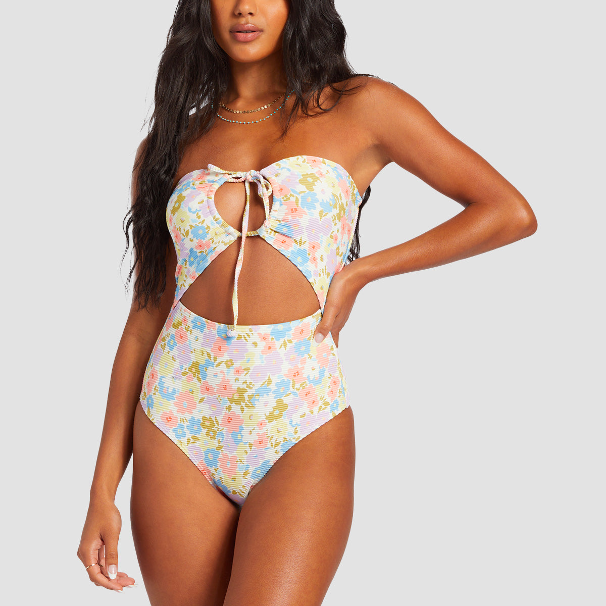 Billabong Dream Chaser Tanlines One Piece Swimsuit Multi
