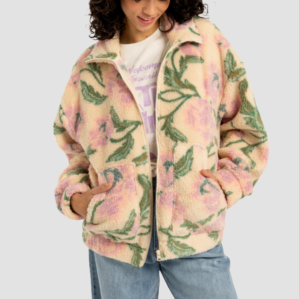 Billabong First Light Fleece Jacket Multi Womens