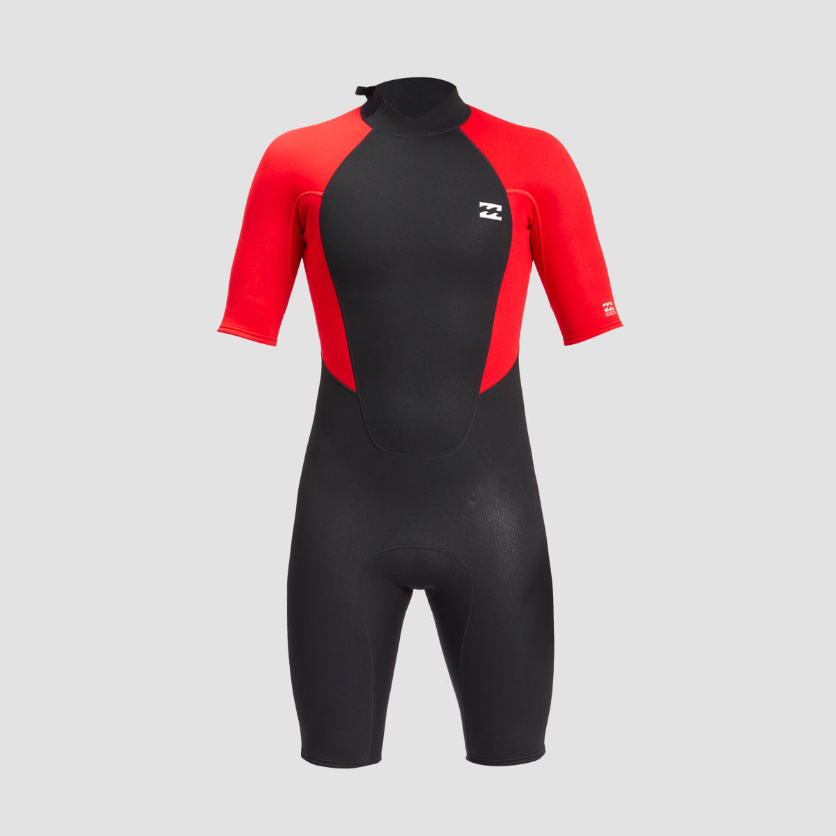 Billabong Intruder 2/2mm Back Zip Shorty Wetsuit Red