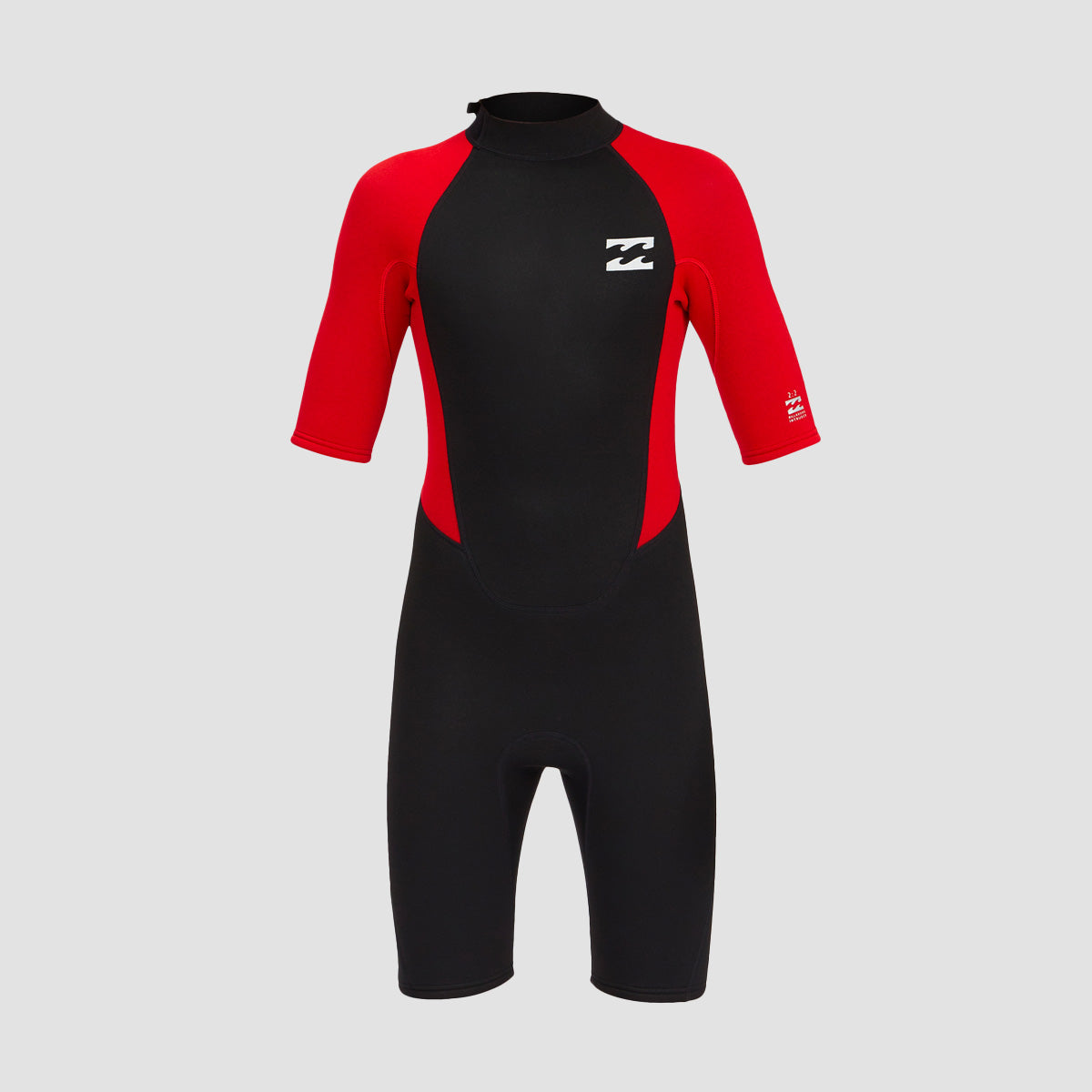 Billabong Intruder 2/2mm Back Zip Shorty Wetsuit Red - Kids