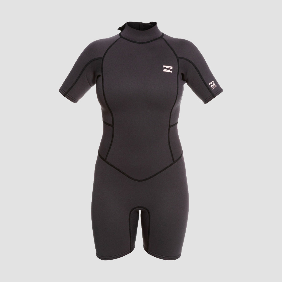 Billabong Launch 2/2mm Back Zip Shorty Wetsuit Black - Womens