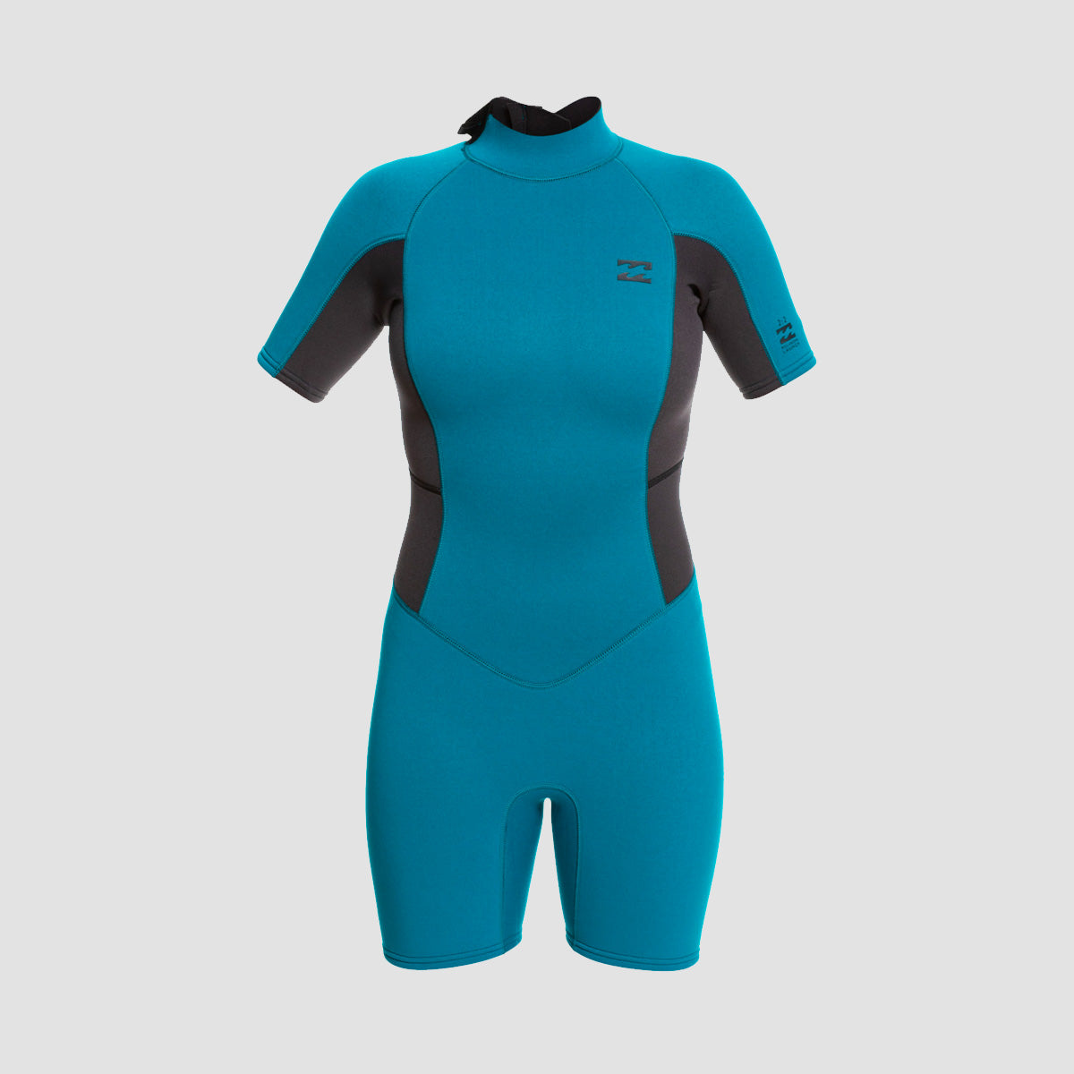 Billabong Launch 2/2mm Back Zip Shorty Wetsuit Pacific - Womens