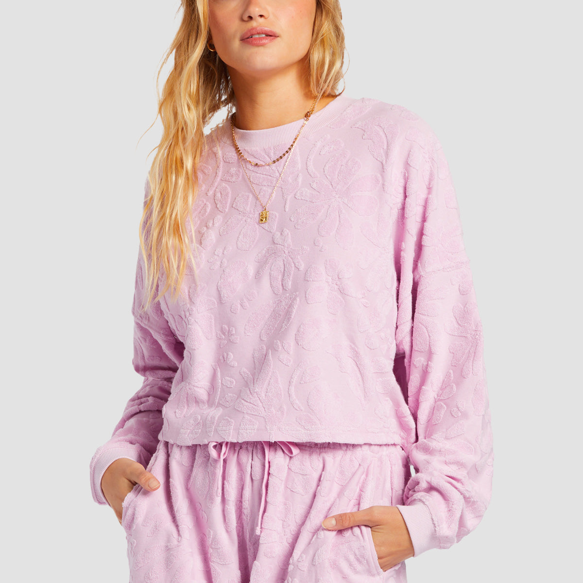 Billabong Loosen Up Crew Sweatshirt Lilac Smoke