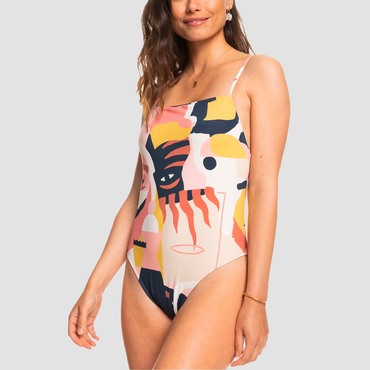 Billabong Madi Square One-Piece Swimsuit Multi - Womens