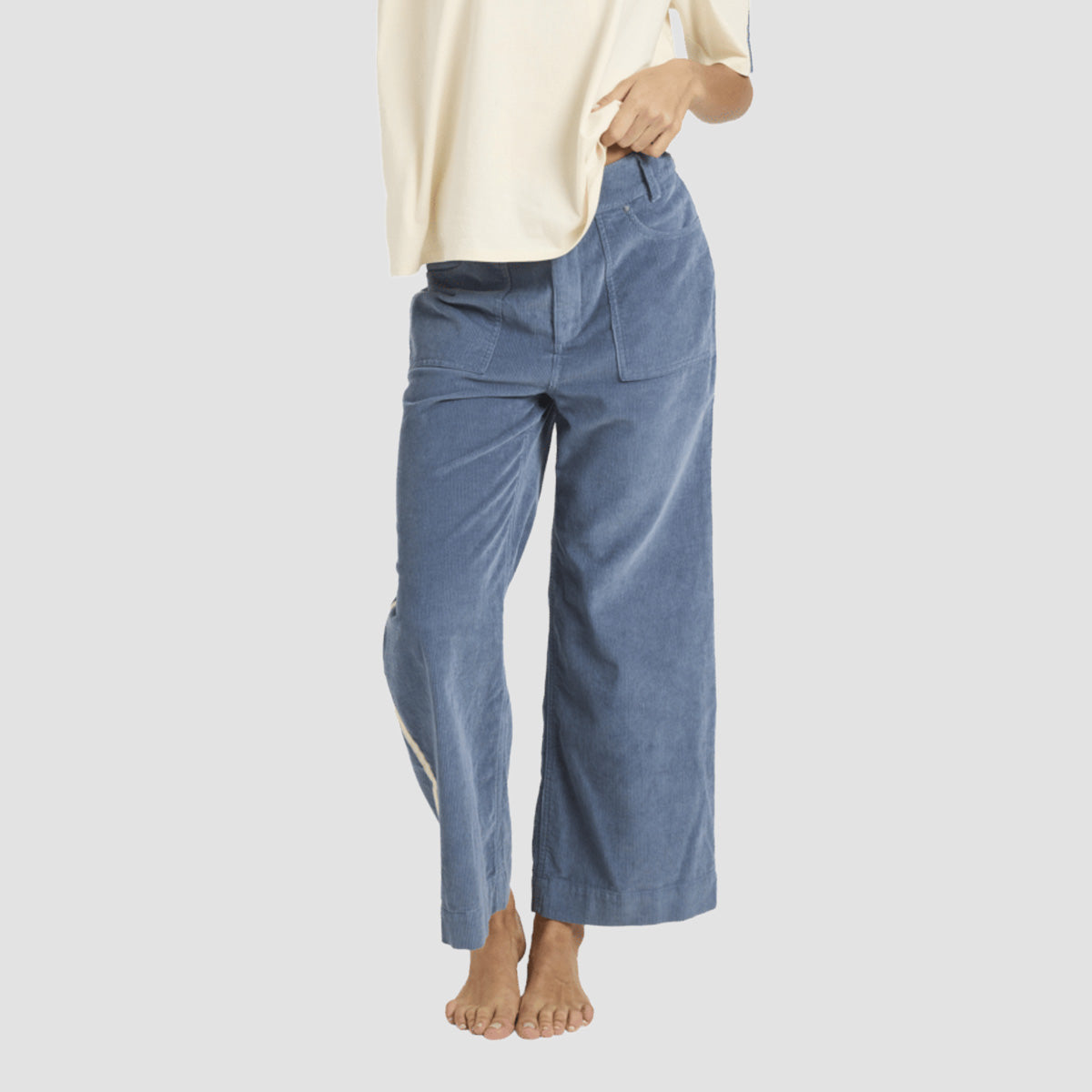 Billabong Sea Tone Corduroy Pants Stone Blue - Womens