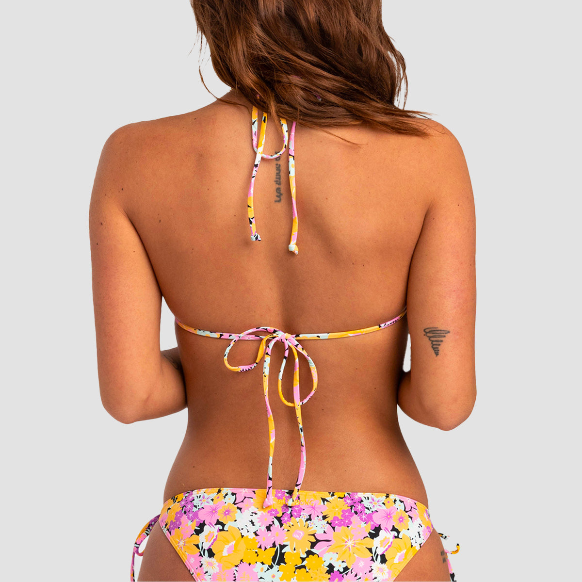 Billabong Sol Searcher Multi Triangle Bikini Top Flowers - Womens