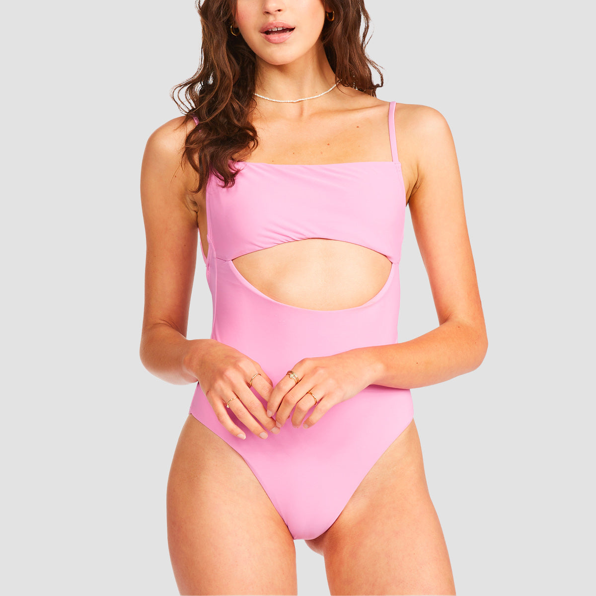 Billabong Sol Searcher One-Piece Swimsuit Paradise Pink - Womens