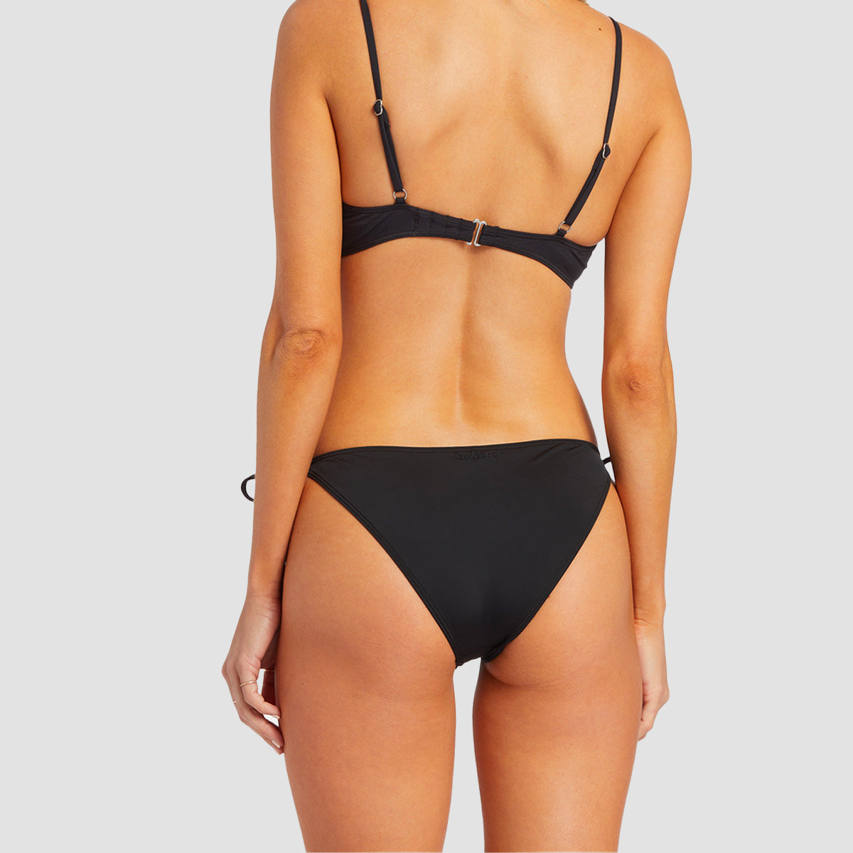 Billabong Sol Searcher Tropic Tie Side Bikini Bottoms Black Pebble - Womens