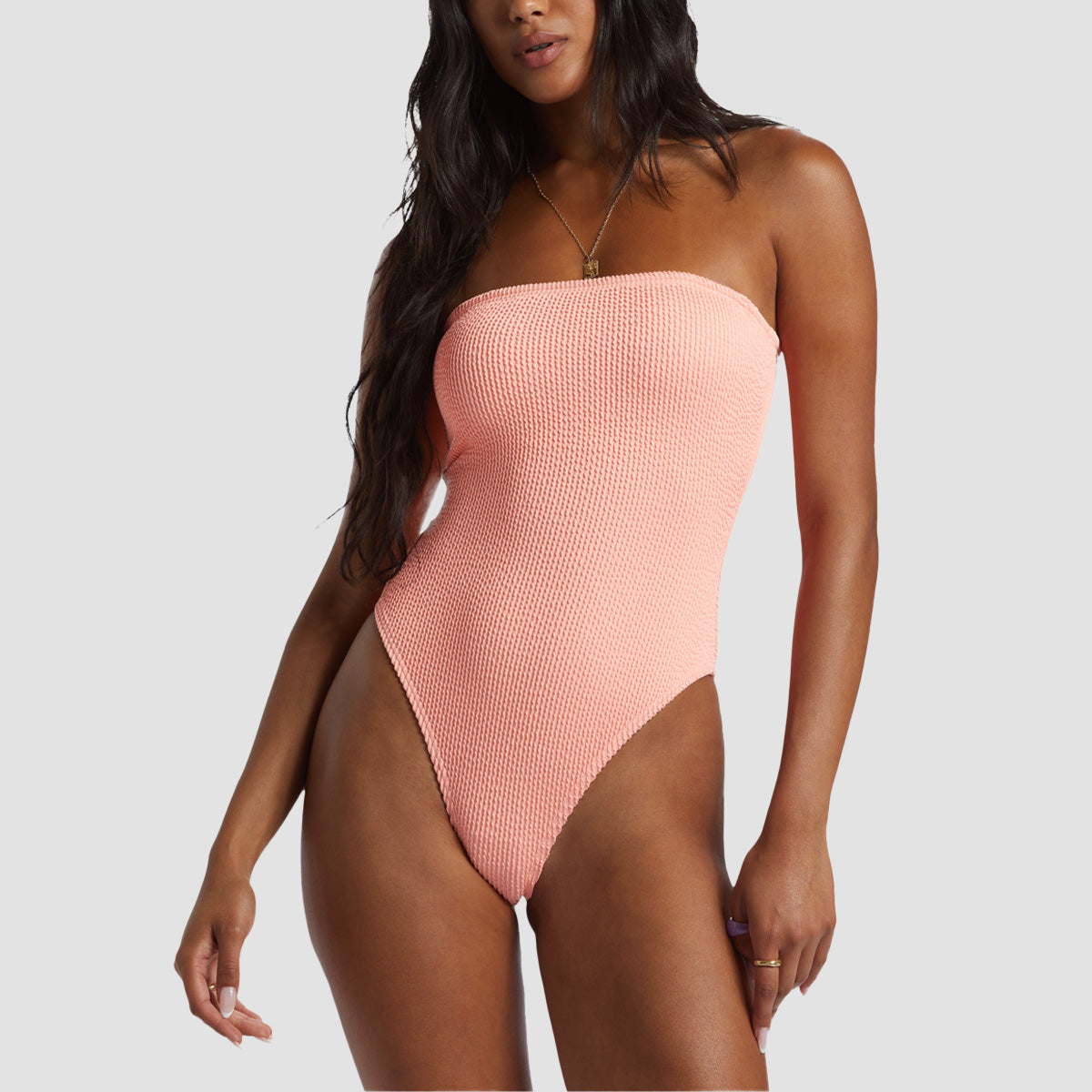 Peach one piece swimsuit on sale