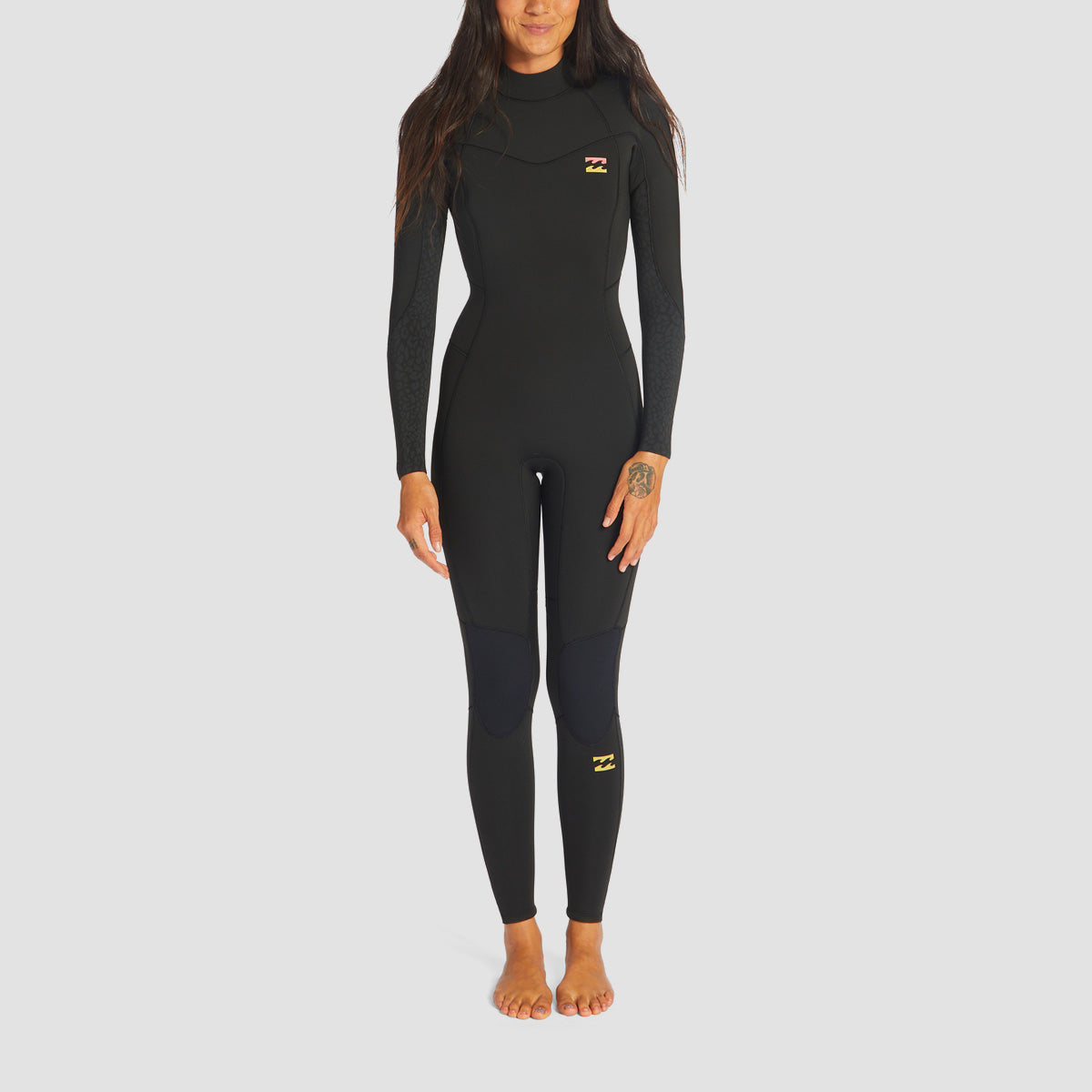 Billabong Synergy 3/2mm GBS Back Zip Wetsuit Wild Black - Womens