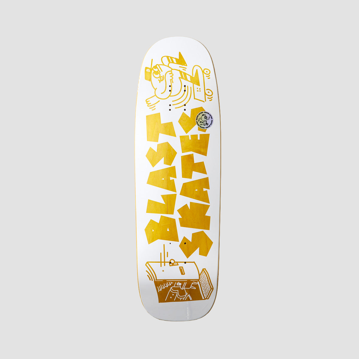 Blast Skates Ragin Skateboard Deck Various Stains - 9.5"