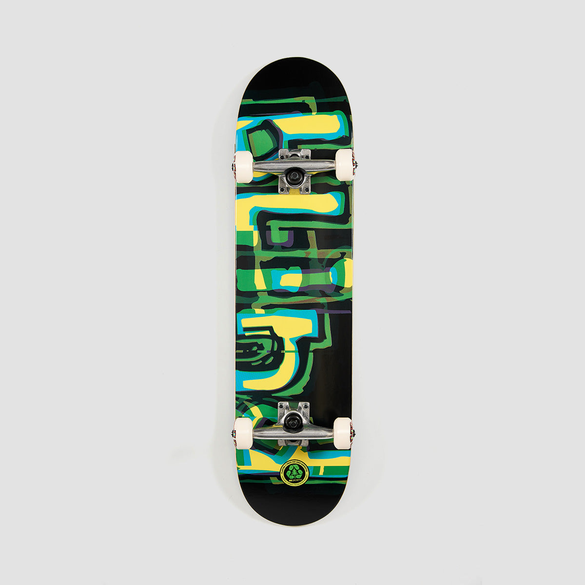 Blind Logo Glitch FP Skateboard Green/Yellow - 7.875"