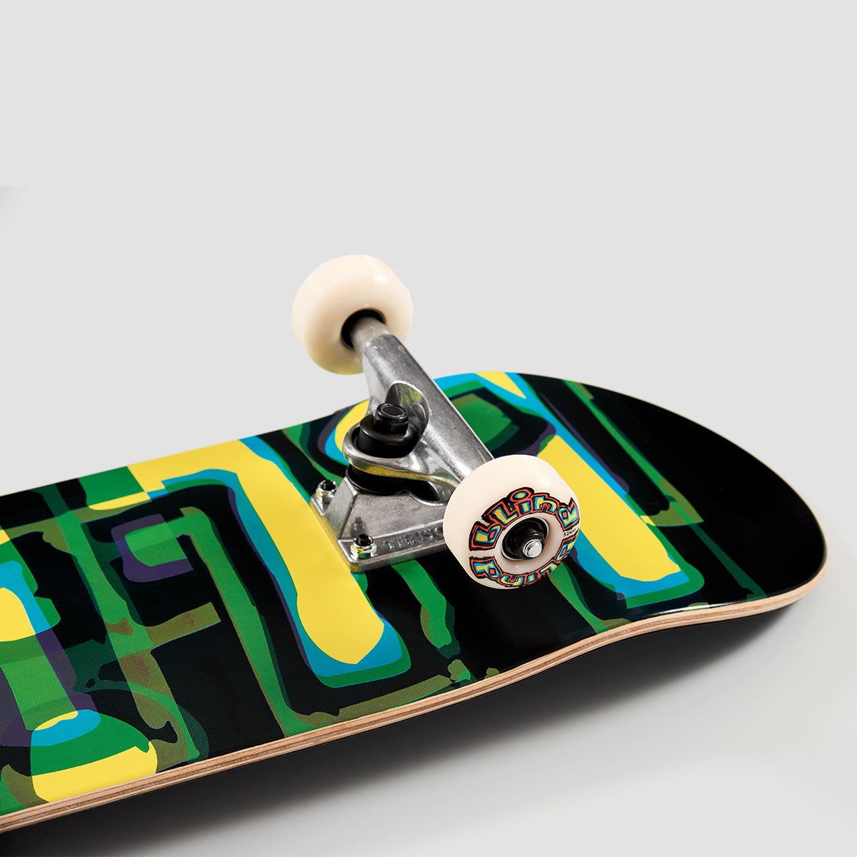 Blind Logo Glitch FP Skateboard Green/Yellow - 7.875"