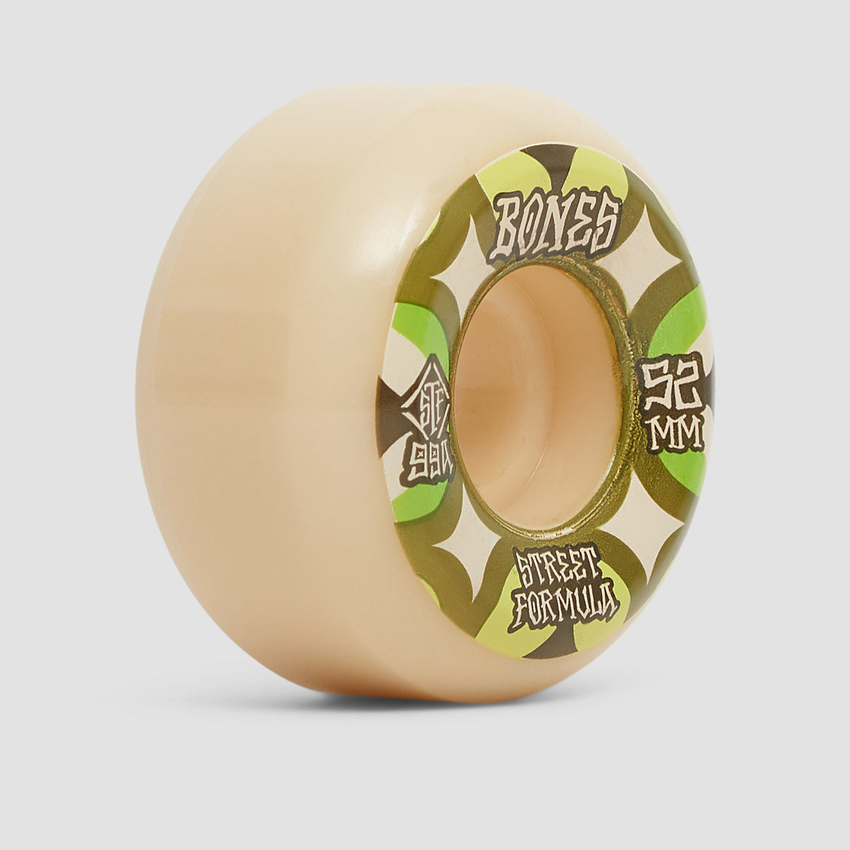 Bones Retros V5 Sidecut 99A STF Skateboard Wheels White 52mm