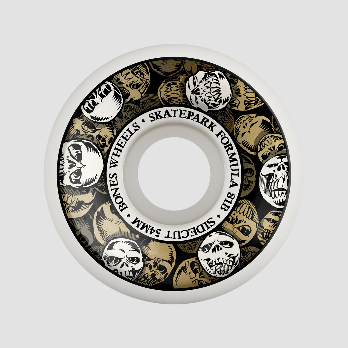 Bones SPF P5 Sidecut 81B Skateboard Wheels White 54mm