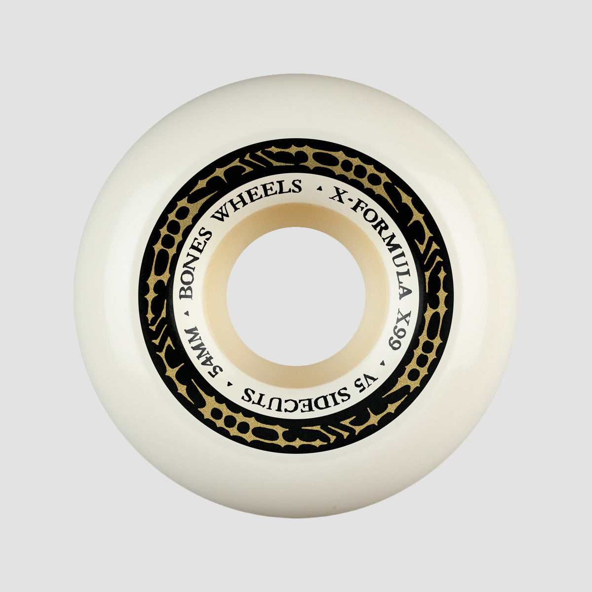 Bones X-Formula V5 Sidecut 99A Skateboard Wheels White 54mm