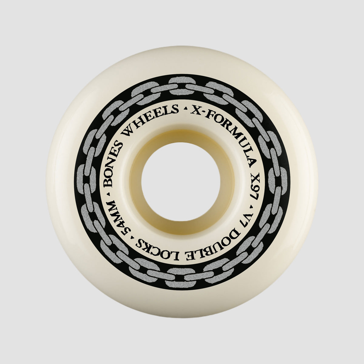 Bones X-Formula V7 Double Lock 97A Skateboard Wheels Natural 54mm