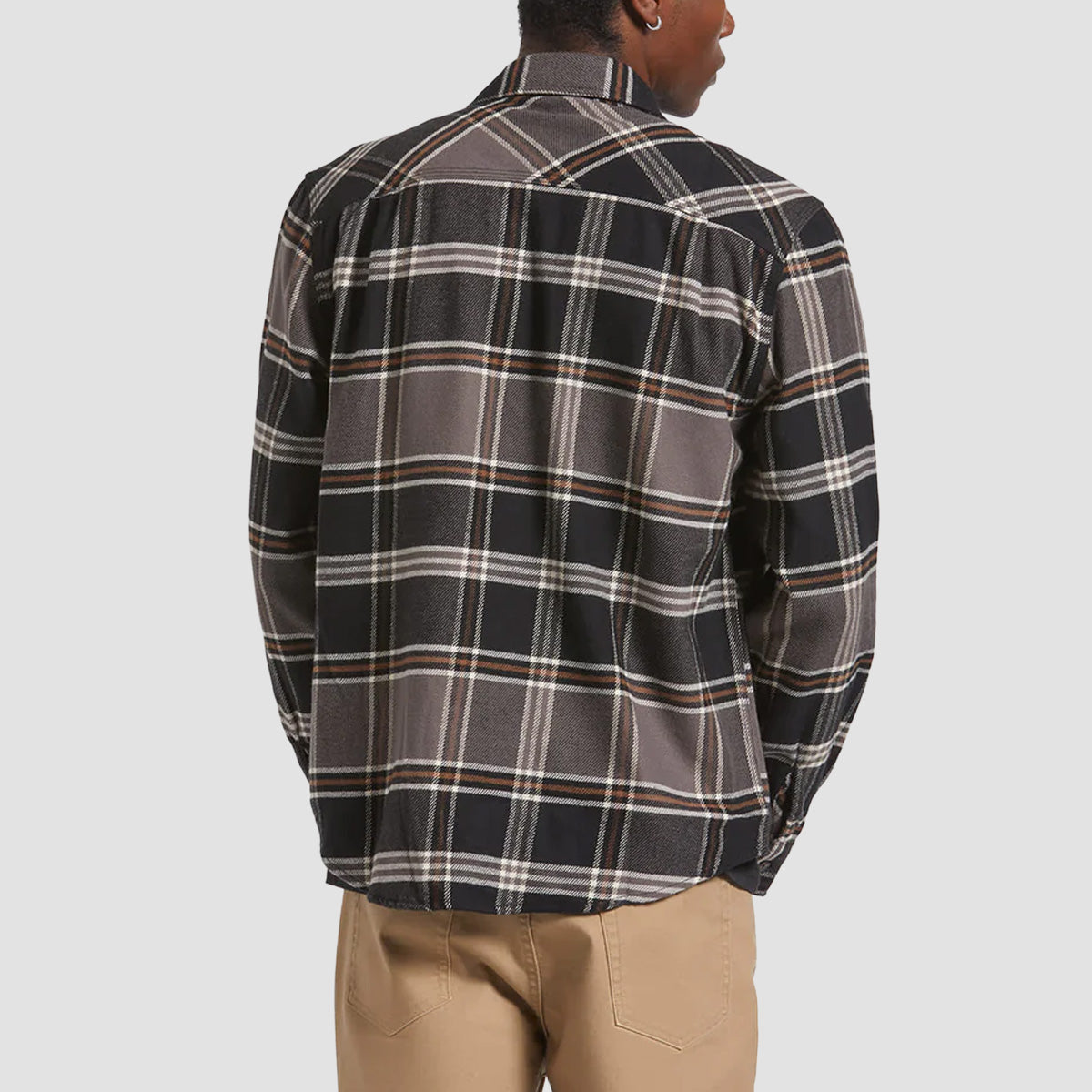 Brixton Bowery Longsleeve Flannel Shirt Black/Charcoal/Pinecone