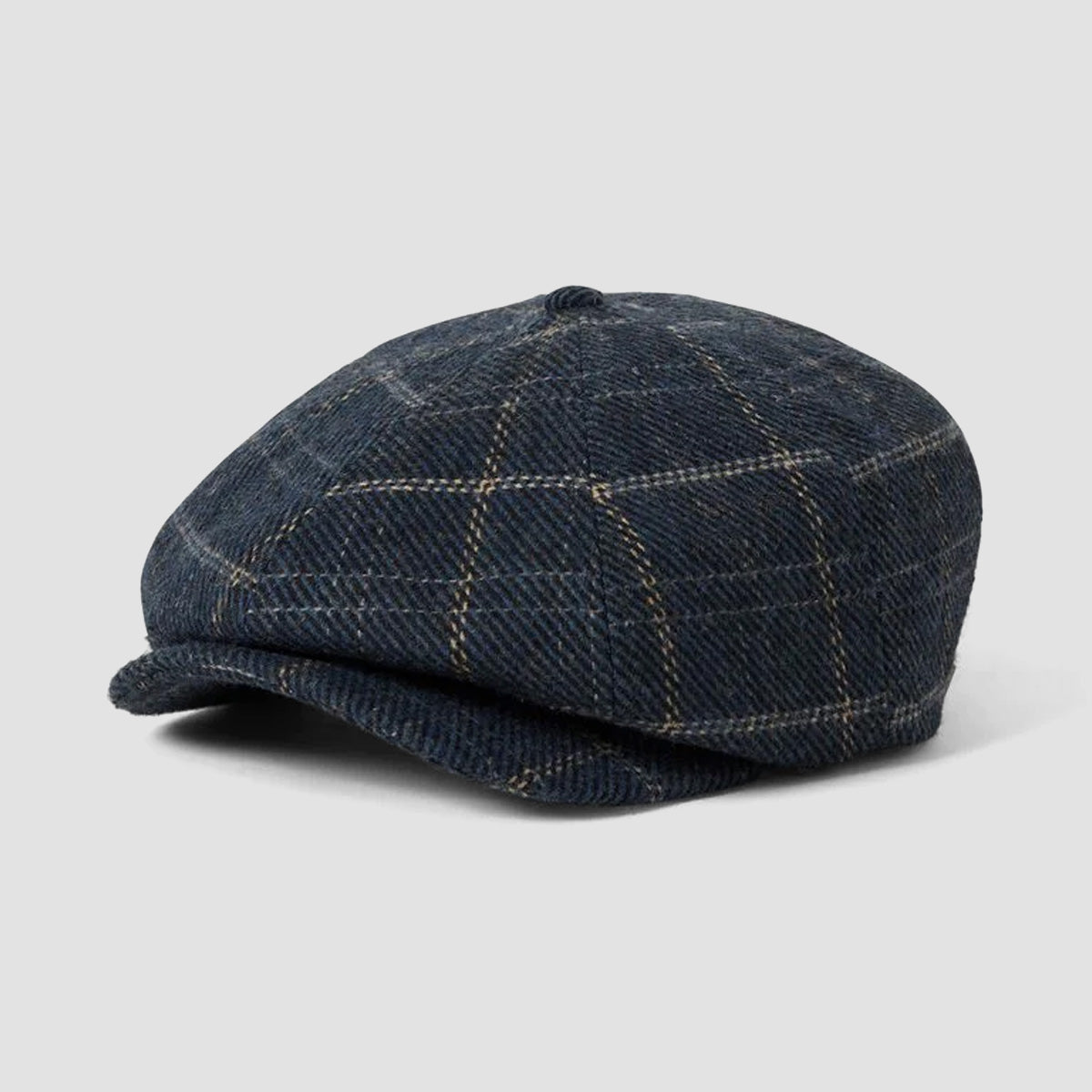 Brixton Brood Newsboy Cap Mood Indigo/Tan