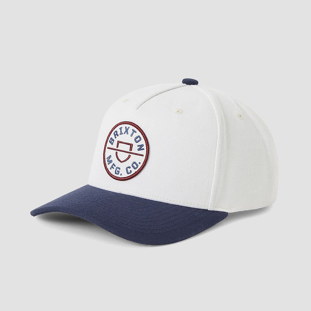 Brixton Crest C MP Snapback Cap Wax Paper/Navy