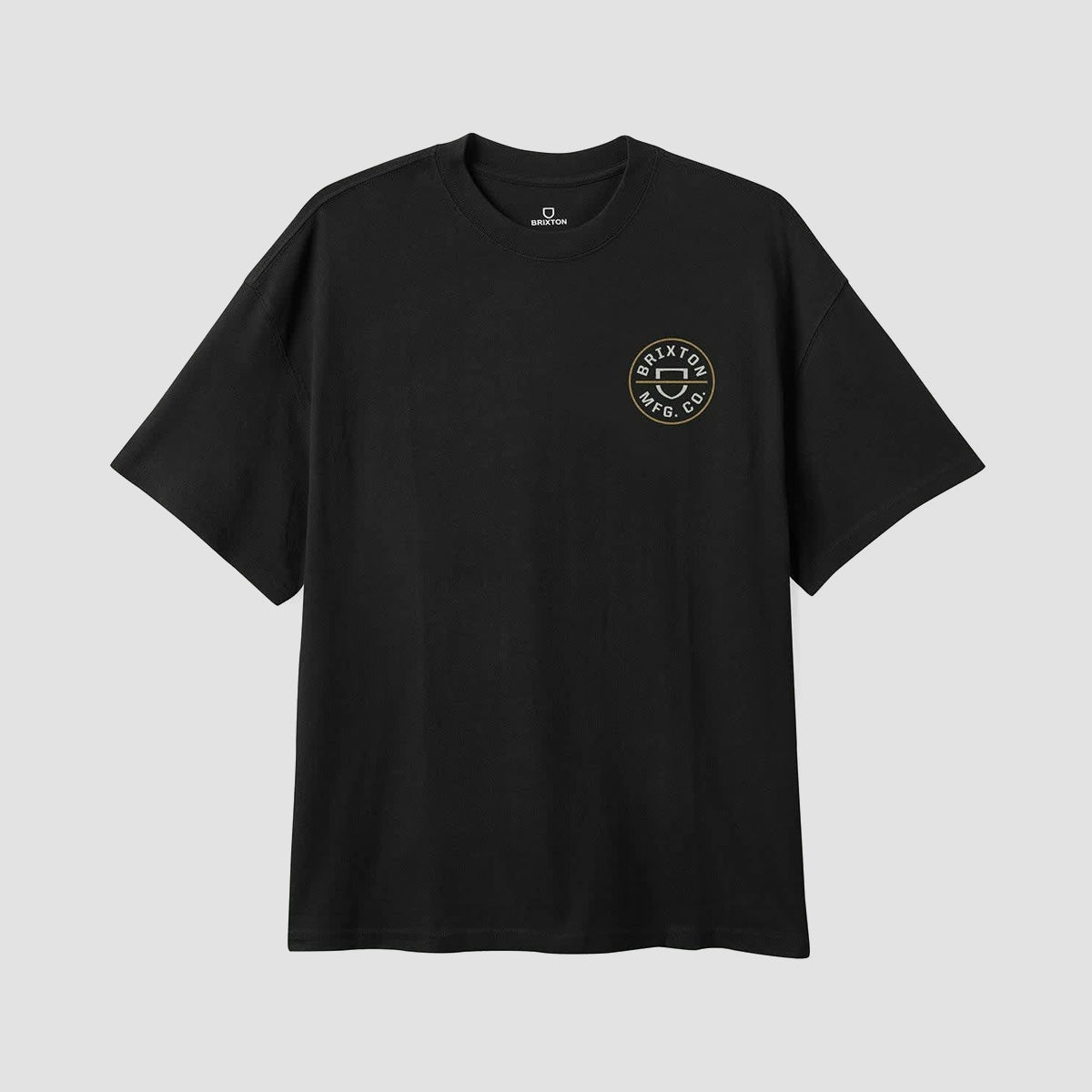 Brixton Crest II T-Shirt Black/Off White/Copper