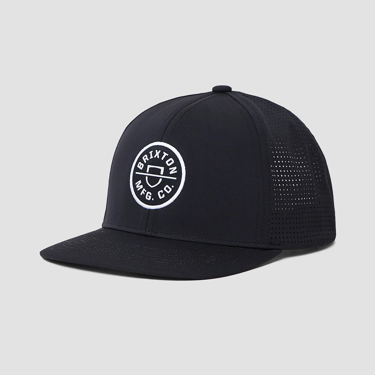 Brixton Crest X MP Snapback Cap Black