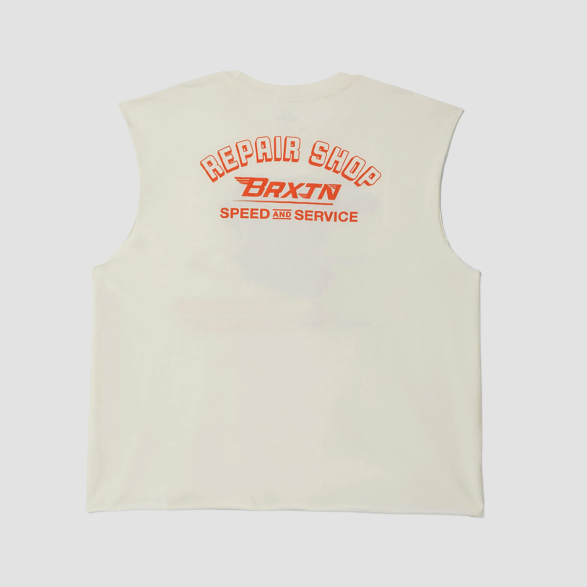 Brixton Free Muscle Tank Top Vest Off White