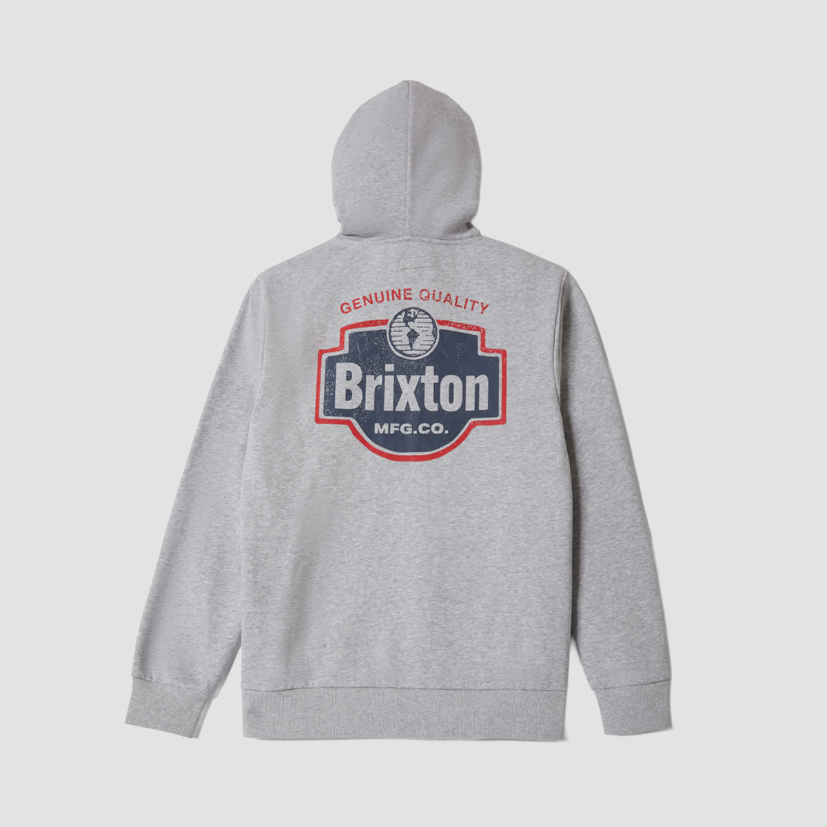 Brixton Genuine Quality Pullover Hoodie Gunmetal Heather