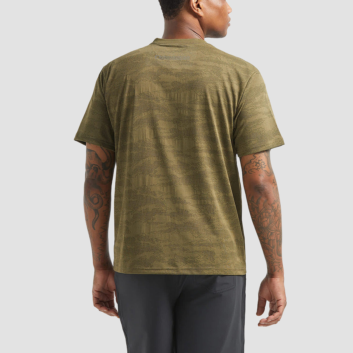 Brixton Journey Pocket T-Shirt Olive Tiger Camo