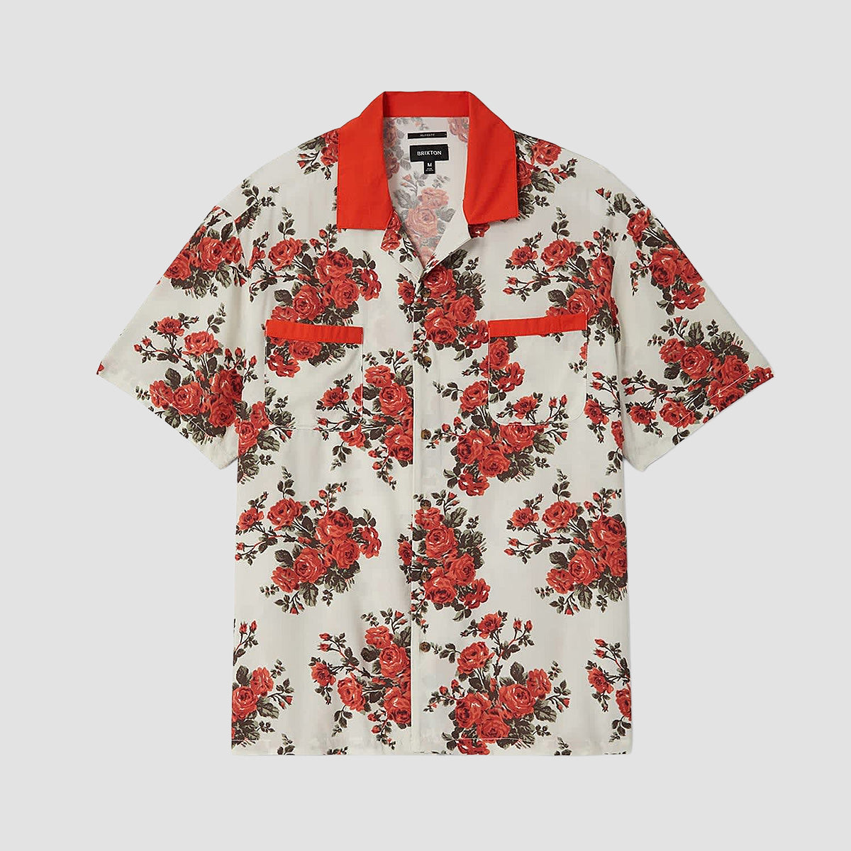 Brixton Lafayette Short Sleeve Shirt Rose Bud