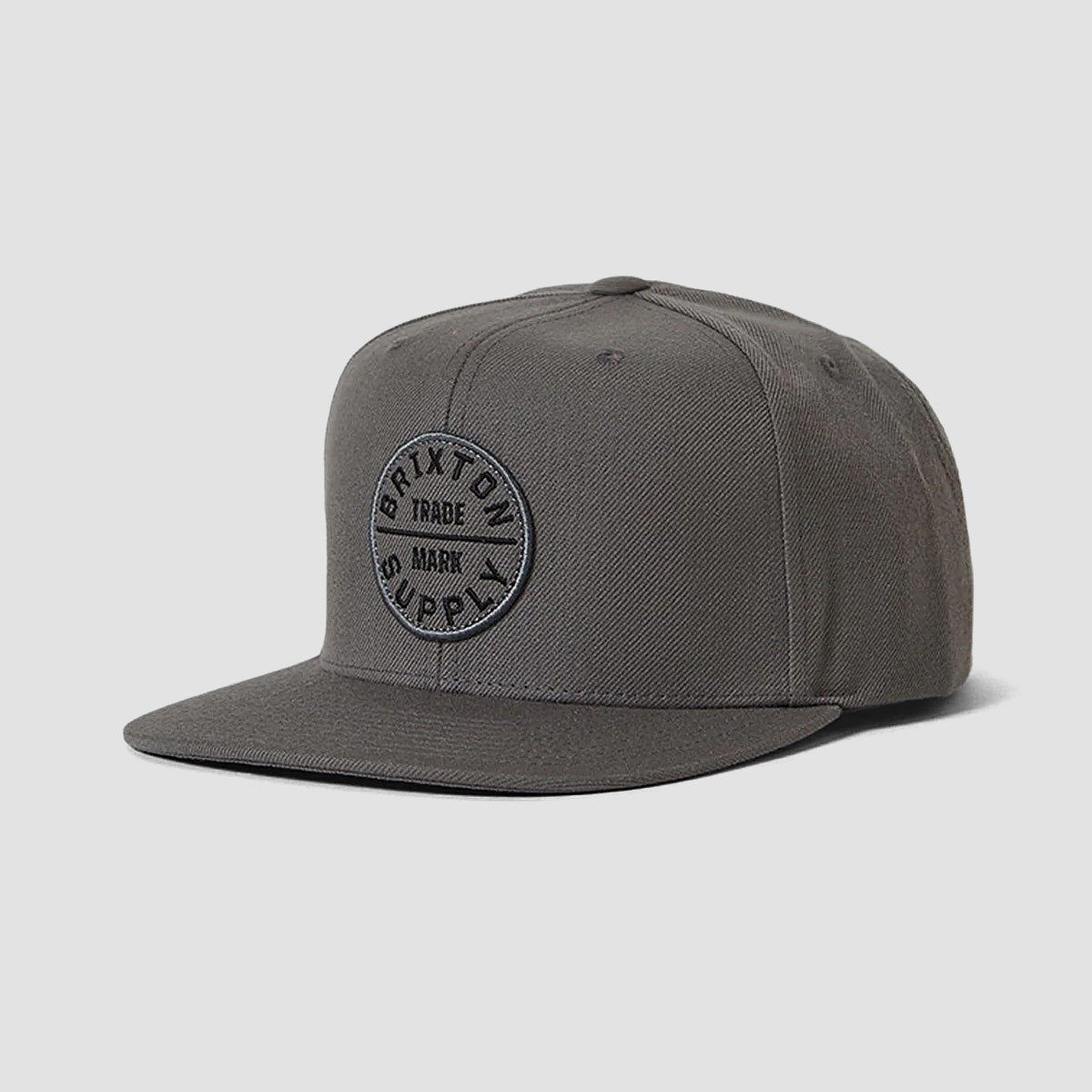 Brixton Oath III Snapback Cap Charcoal/Charcoal
