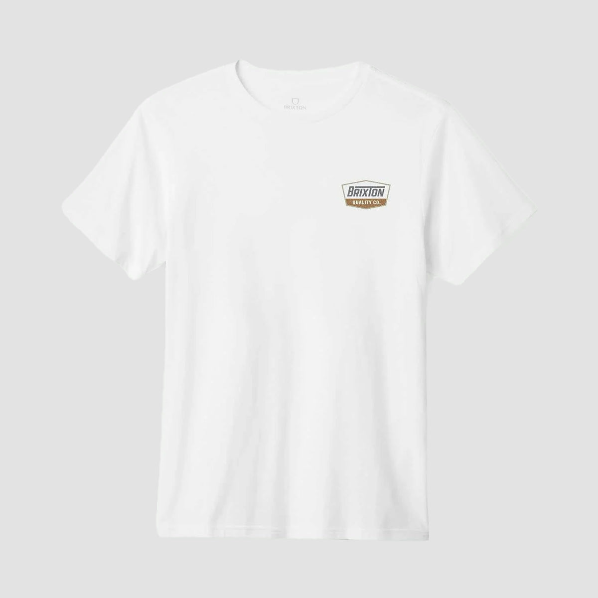 Brixton Regal T-Shirt White/Charcoal/Light Brown