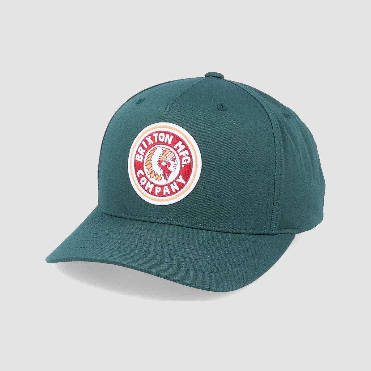 Brixton Rival C MP Snapback Cap Hunter Green