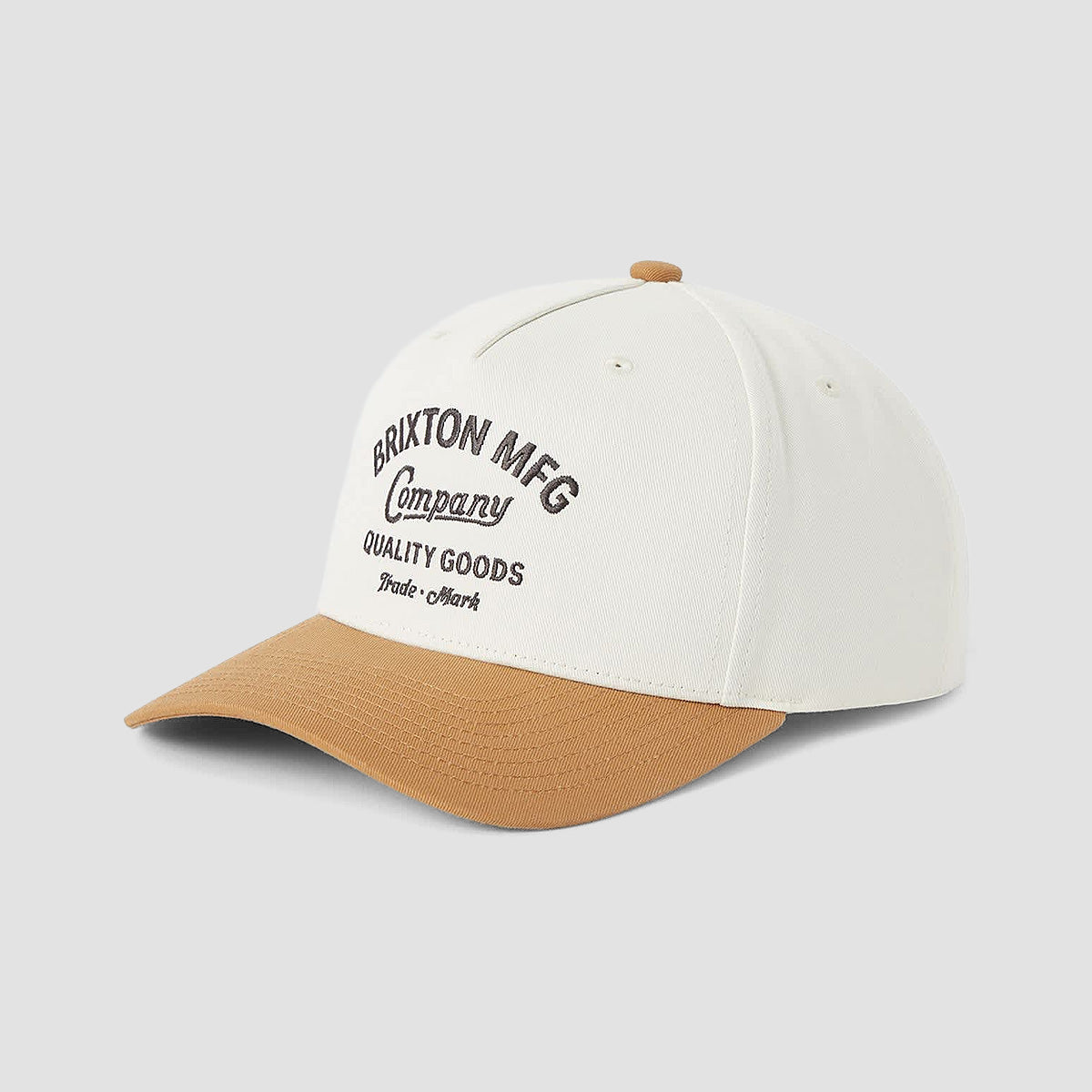 Brixton Stratton Snapback Cap Off White/Caramel
