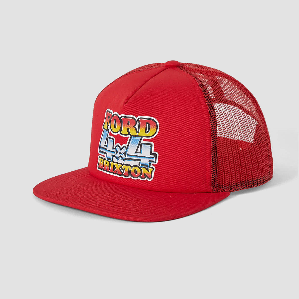 Brixton X Ford 4X4 Chrome Trucker Cap Rangoon Red