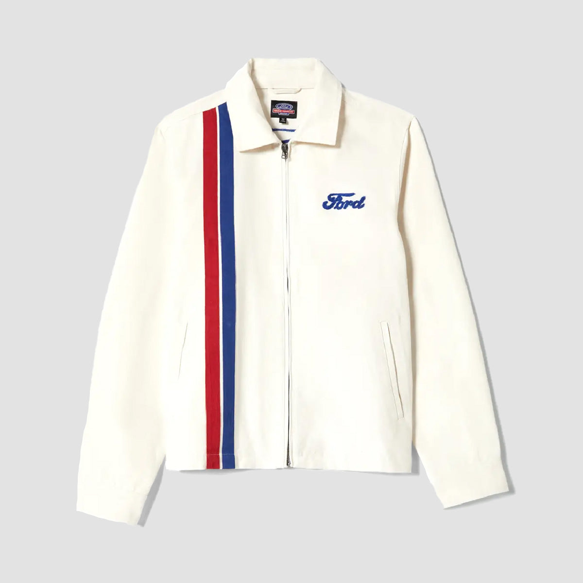 Brixton X Ford Number One Garage Jacket Wimbleton White