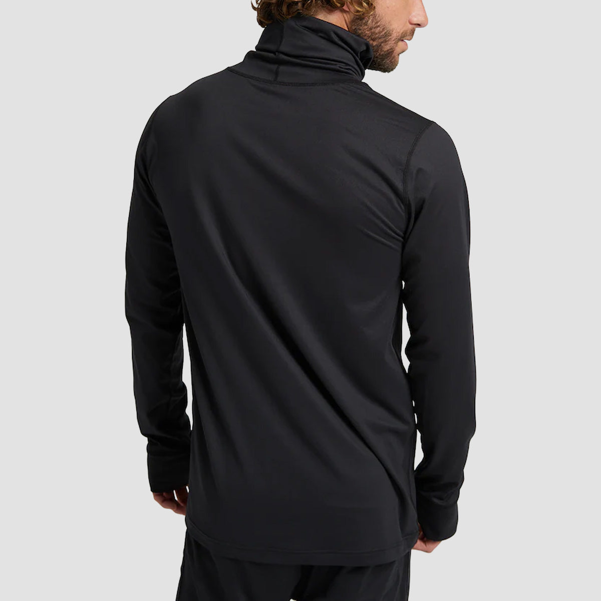 Burton Midweight Base Layer Long Neck Longsleeve T-Shirt True Black