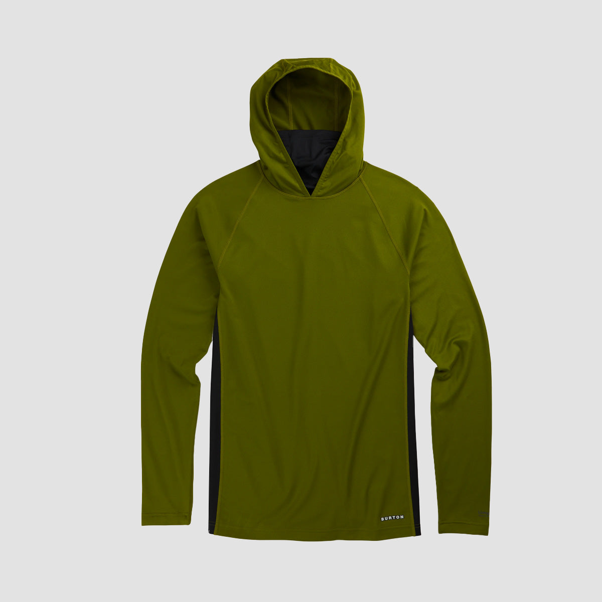 Burton Midweight X Base Layer Long Neck Hoodie T Shirt Calla Green