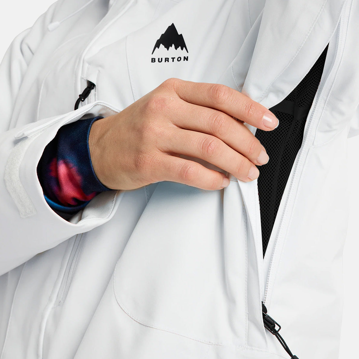 Burton Reserve 2L Insulated Stretch Slim Snow Jacket Stout White - Womens