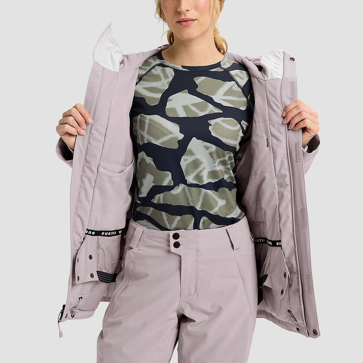 Burton Reserve 2L Insulated Stretch Slim Snow Jacket Washed Lavender - Womens